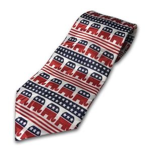 Patriotic American Flag Republican Party Tie NWOT